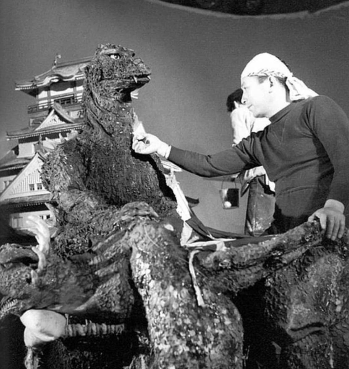 godzilla 1954 suit inside